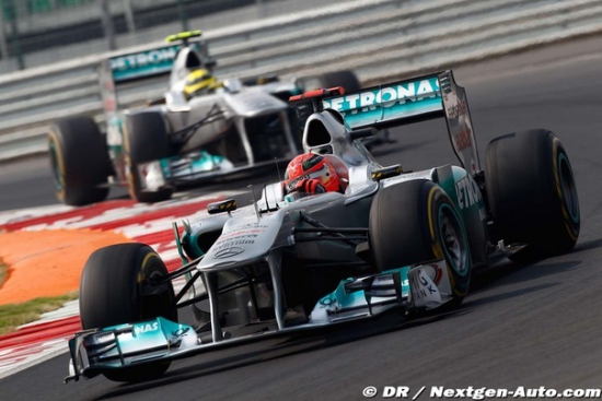 Mercedes GP после гонки в Абу-Даби